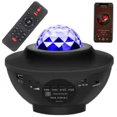 Projektor Gwiazd RGB - Lampka Nocna LED z Głośnikiem Bluetooth + Pilot