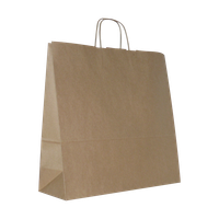 Torba papierowa 40 x 14 x 40 cm, 100 szt. beżowa AWIH