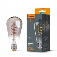 2 x Żarówka LED Videx Filament ozdobna dekoracyjna E27 4W 100lm ściemnialna