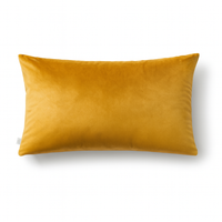 Prostokątna poszewka welurowa Werona – musztardowa