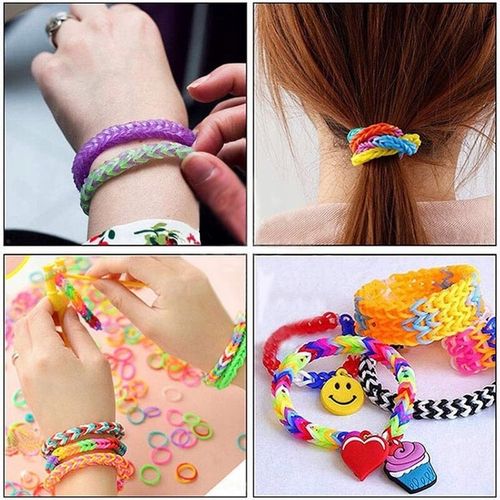 GUMKI DO ROBIENIA BRANSOLETEK DUŻY ZESTAW 6800 ELEMENTÓW XXL DLA DZIECKA na Arena.pl