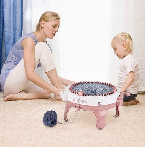 MASZYNA DZIEWIARSKA DO ROBIENIA NA DRUTACH WRZECIONO 48 IGIEŁ ZESTAW MŁYNEK na Arena.pl