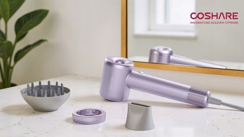 Mocna Suszarka do Włosów COSHARE EssenceRing SuperFlow1 PRO Jonizacja na Arena.pl