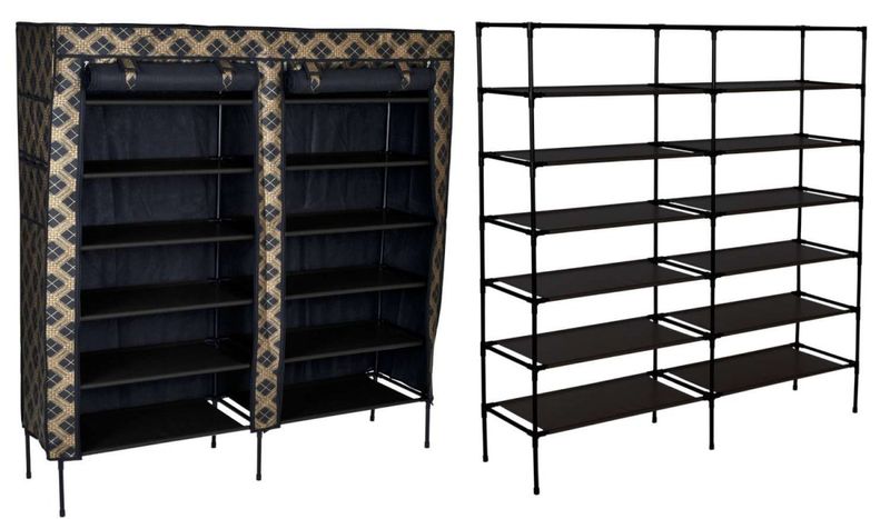 Szafa tekstylna na buty Gabi - krata zdjęcie 1