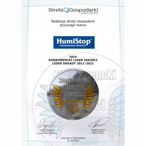 HUMISTOP WKŁAD ZAPAS DO POCHŁANIACZA WILGOCI X 5 MIX + ZAWIESZKA na Arena.pl