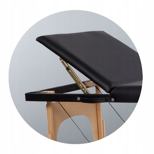 Stół Łóżko Masażu Składany Przenośny Drewniany 3- Segmentowy Leżanka na Arena.pl