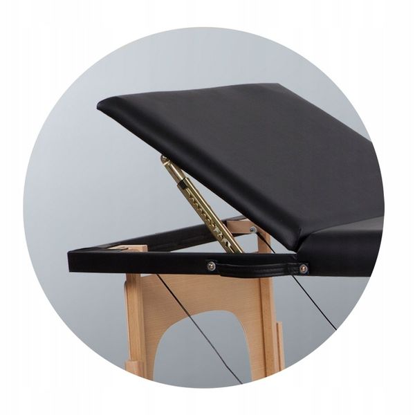 Stół Łóżko Masażu Składany Przenośny Drewniany 3- Segmentowy Leżanka zdjęcie 2