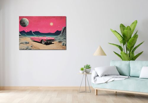 Obraz 100x70cm Kabriolet W Kosmosie na Arena.pl