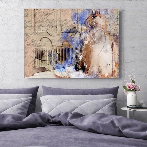 Obraz na płótnie - Canvas, Panna młoda abstrakcja 60x40 na Arena.pl