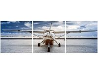 90X30CM SAMOLOT ŚMIGŁOWY TRÓJ OBRAZ