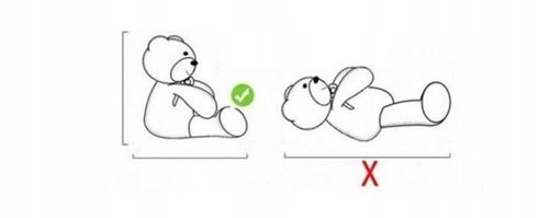 Duży miś pluszowy 120 cm kolor szary haft stopa na Arena.pl