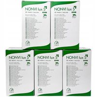 5x KOMPRESY WŁÓKNINOWE JAŁOWE GAZIKI 5x5cm 125szt NOVI lux S