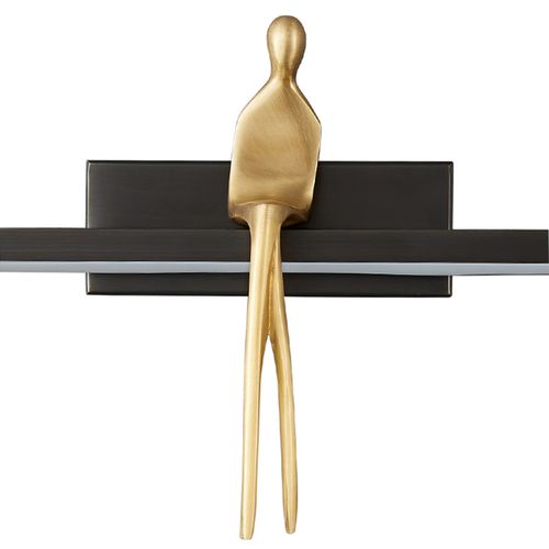 Lampa ścienna led AMICI czarna 31 cm na Arena.pl