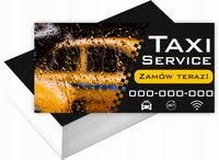 Wizytówki firmowe Foliowane 1000szt wiele różnych wzorów TAXI SERVICE