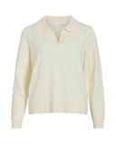 VILA - Sweter KREMOWY L