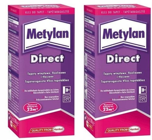 Klej do tapet flizelinowych na flizelinie Metylan Direct Henkel 200g 2 szt na Arena.pl