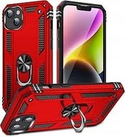 ETUI PANCERNE AFARER NA TELEFON IPHONE 15 CZERWONE Z UCHWYTEM