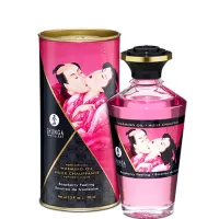 shunga aphrodisiac warming oil raspberry 100ml rozgrzewający olejek