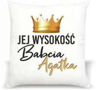 foto PODUSZKA PREZENT dla BABCI z imieniem dzień