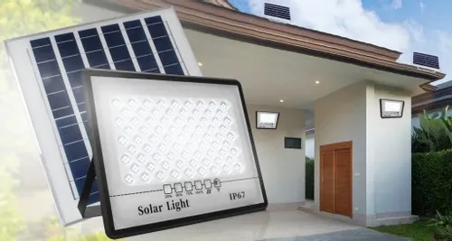 MOCNY NAŚWIETLACZ LED HALOGEN LAMPA SOLARNA ZEWNĘTRZNA IP67 100W 10.000lm na Arena.pl