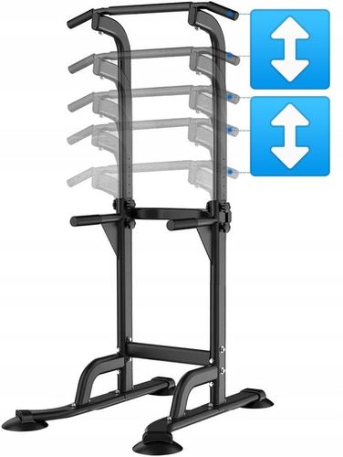 Poręcze do ćwiczeń dipów drążek do podciągania regulowany 187-227 cm na Arena.pl