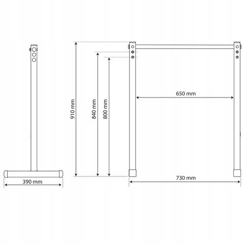 Poręcze treningowe stacjonarne wielofunkcyjne UCHWYT ćwiczeń POMPEK DIPÓW na Arena.pl