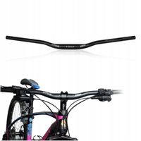 KIEROWNICA ROWEROWA GIĘTA DO ROWERU CZARNA ALUMINIOWA WAKE 720MM / 31.8 MM