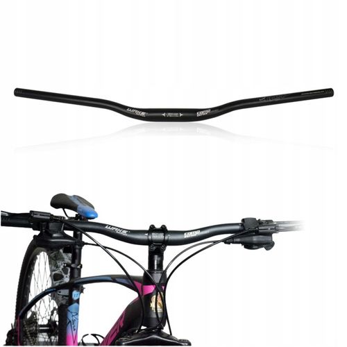 KIEROWNICA ROWEROWA GIĘTA DO ROWERU CZARNA ALUMINIOWA WAKE 720MM / 31.8 MM na Arena.pl