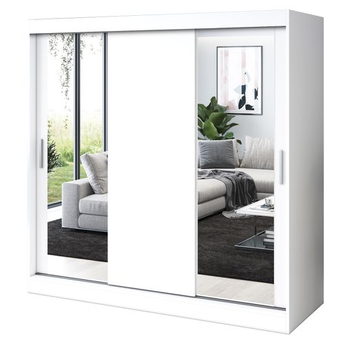 Szafa Przesuwna 200cm SOFIA Antracyt Garderoba RÓŻNE KONFIGURACJE na Arena.pl