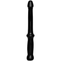 doc johnson anal probe push - elastyczna sonda pvc, czarna