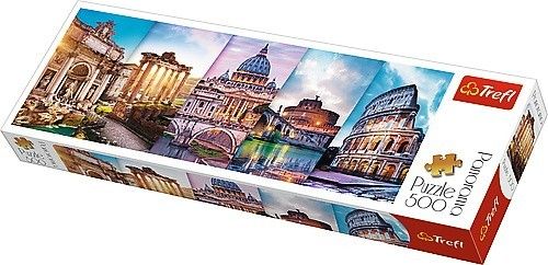 Trefl Puzzle 500 elementów Panorama - Podróż do Włoch na Arena.pl