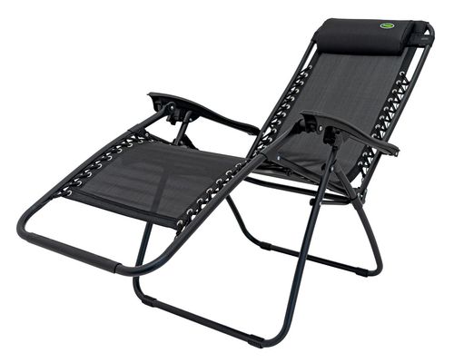 Leżak Ogrodowo Plażowy Czarny na Arena.pl