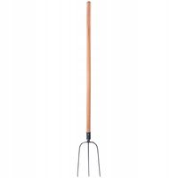 Widły Do Siana 3-Zębne Metalowy Drewniany Trzonek