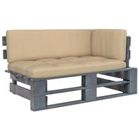 Ogrodowa sofa narożna z palet, impregnowane drewno sosnowe