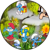 Opłatek na tor Smerfy Gargamel Klakier