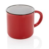 Kubek ceramiczny 280 ml UPOMINKARNIA Czerwony