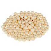 Drewniane koraliki KULA 8mm lakierowane matowe 120szt. ecru