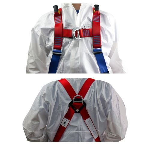 Szelki bezpieczeństwa BHP z AMORTYZATOREM Y - zestaw BASIC + 03 OXYLINE na Arena.pl