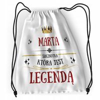 Plecak Dla Marty Sportowy Szkolny Worek Torba Z Nadrukiem Ze Zdjęciem