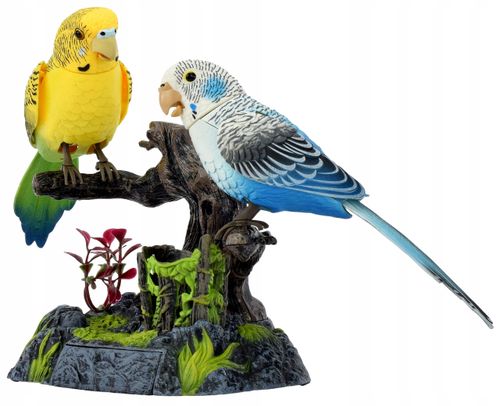 FIGURKA ŚPIEWAJĄCE PTASZKI PAPUGI NA DŁUGOPISY PRZYBORY INTERAKTYWNY DŹWIĘK na Arena.pl