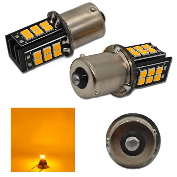 żarówka LED BAU15S 12V CANBUS pomarańczowa zdjęcie 15