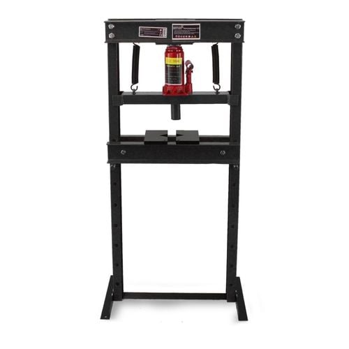 19526 Czarna prasa hydrauliczna warsztatowa 12-tonowa stabilna na Arena.pl