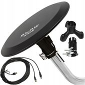 AKTYWNA ANTENA WEWNĘTRZNA ZEWNĘTRZNA DOOKÓLNA 360 DVB-T2 TV 4K DAB