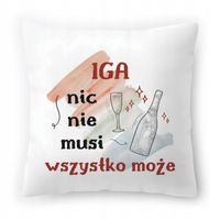 Poduszka Dla Igi Na Urodziny Imieniny Prezent Z Nadrukiem Ze Zdjęciem