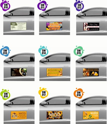 MAGNES NA SAMOCHÓD auto MATA MAGNETYCZNA REKLAMOWA 60X30 cm serwis naprawa na Arena.pl