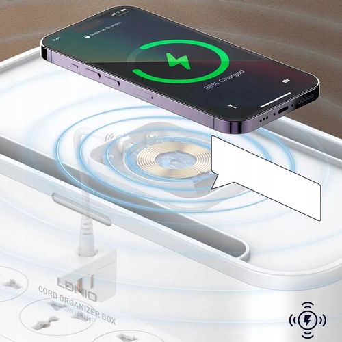 Ładowarka Listwa Zasilacz Organizer Kabli USB QI na Arena.pl