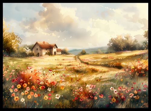 Plakat 55x40cm Sielski Domek na Arena.pl