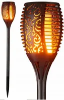 LAMPA SOLARNA POCHODNIA LED Wbijana Zewnętrzna EFEKT PŁOMIEŃ LATARNIA