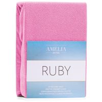Prześcierdło Frotte AmeliaHome RUBY PINK21 140-160x200+30