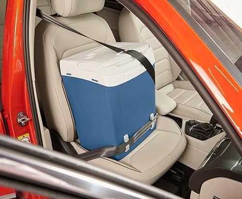 LODÓWKA ELEKTRYCZNA MOBICOOL MS30 29L 12/230V NIEBIESKA Z PASAMI na Arena.pl